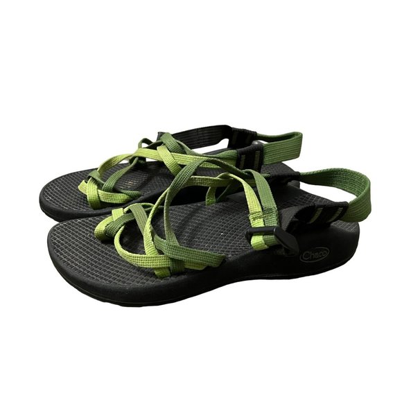 Chaco Shoes Chaco Womens Green Strap Zx2 Vibram Sole Sandals Size 7